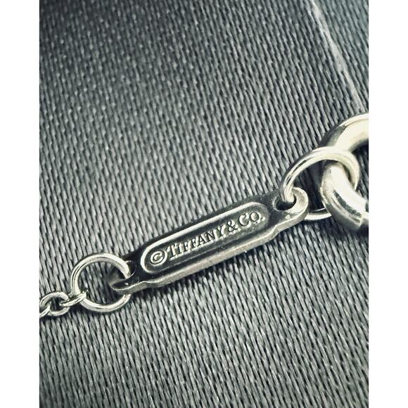 Tiffany & co. 18k White Gold Metro Cross Diamond Pendant Necklace 16” - Picture 6 of 10